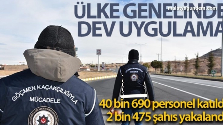 81 ildeki  Aranan Şahıslar ve Göçmen Kaçakçılığı Uygulaması