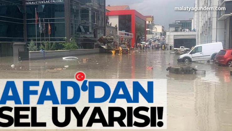 AFAD'dan sel uyarısı