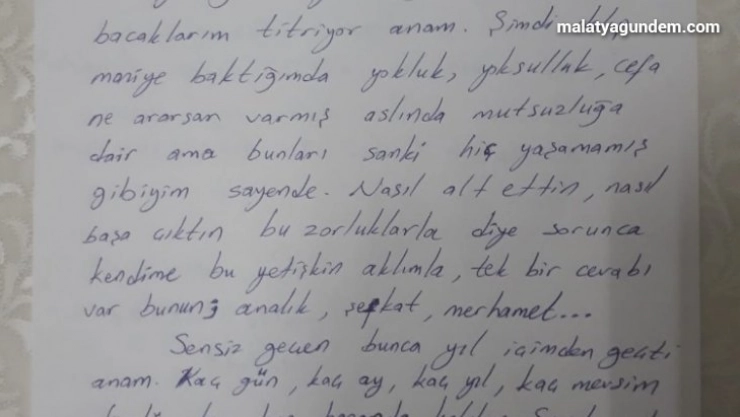 Anneler Günü nedeniyle mektup yarışması düzenledi