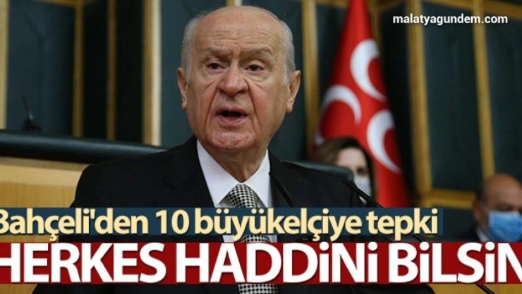 Bahçeli'den 10 büyükelçiye tepki: Herkes haddini bilsin
