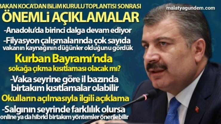 Bakan Koca'dan önemli açıklamalar