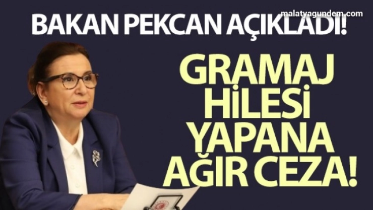 Bakan Pekcan açıkladı! Gıdada gizli zam ve gramaj oyunlarına son