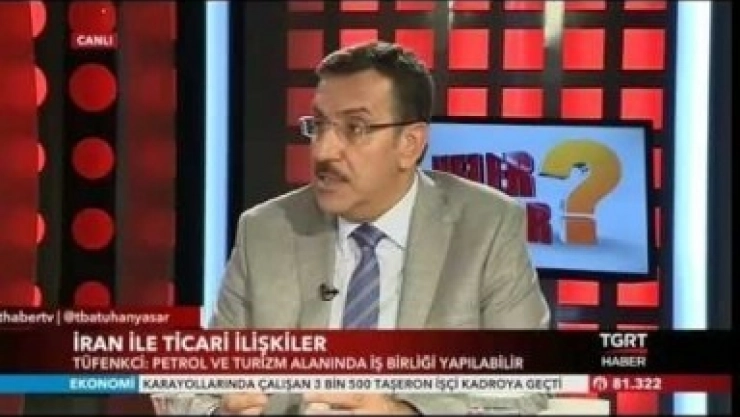 Bakan Tüfenkci, TGRT Haber' e Konuk Oldu