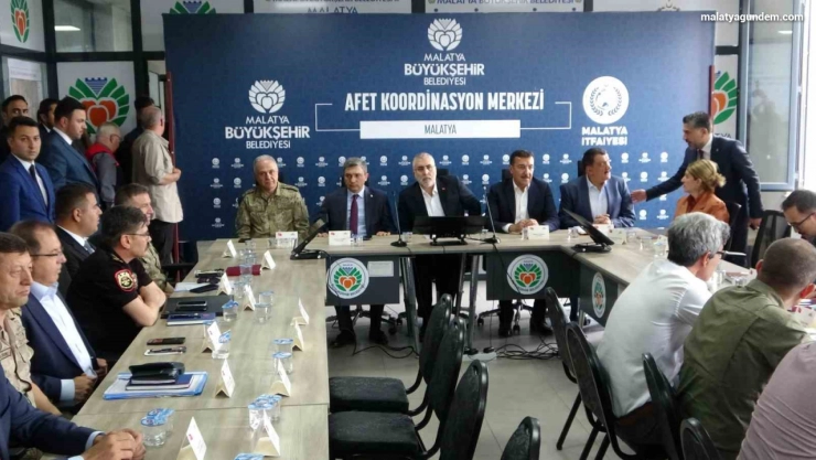 Bakanı Işıkhan Malatya'da Afet Koordinasyon Toplantısına katıldı