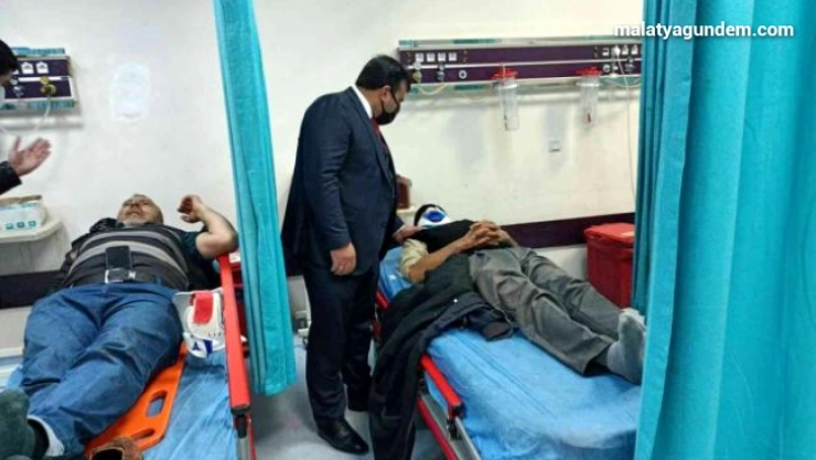 Başkan Sülük kazada yaralananları ziyaret etti