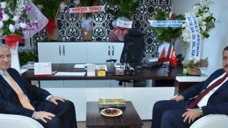 Başkan Gürkan, Basın İlan Kurumu Müdürü Abacı'yı Ziyaret Etti