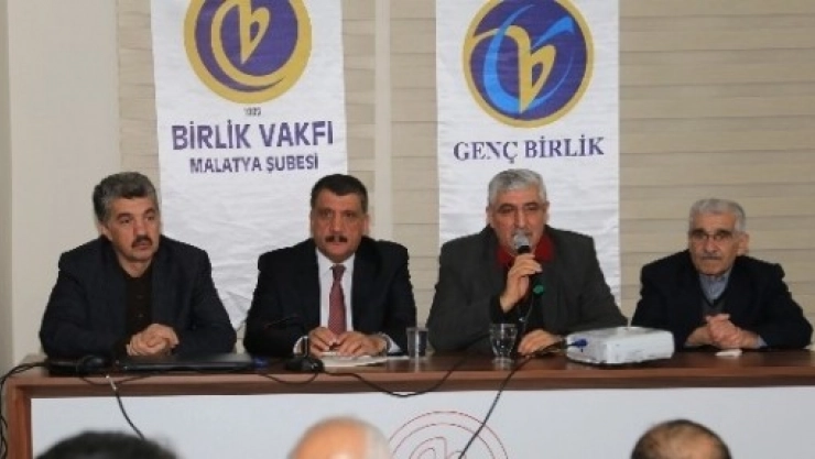 Gürkan,Birlik Vakfı Malatya Şubesi'nin Konuğu Oldu