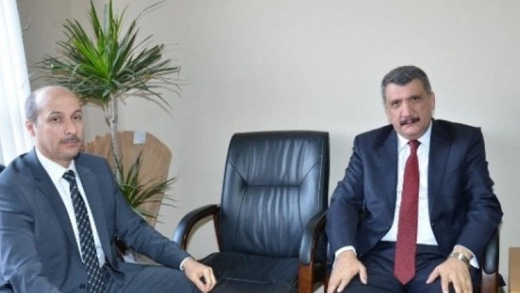Başkan Gürkan, İlçe Milli Eğitim Müdürü Bulut'u Ziyaret Etti