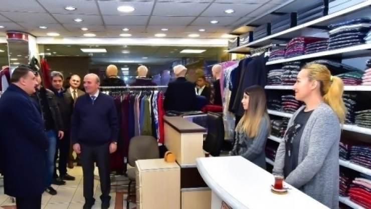 Gürkan, Kapalı Çarşı Esnafı'na Ziyaret