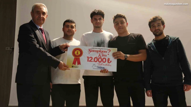 Battalgazi'de ''Şampiyon Kim?'' yarışmasının birincisi belli oldu
