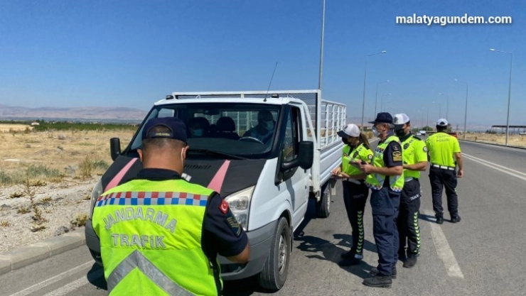 Bayram öncesi drone destekli trafik denetimi