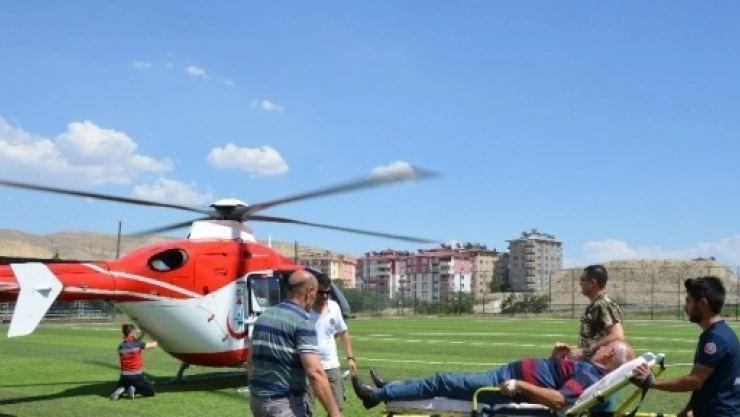 Beyin Kanaması Geçiren Hastanın İmdadına Hava Ambulansı Yetişti