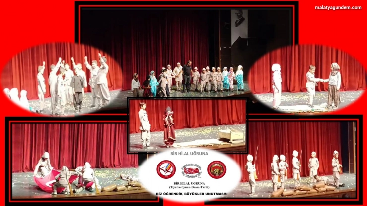 Çanakkale'yi Sahneye Taşıyan Çocuklar Yürekleri Isıttı