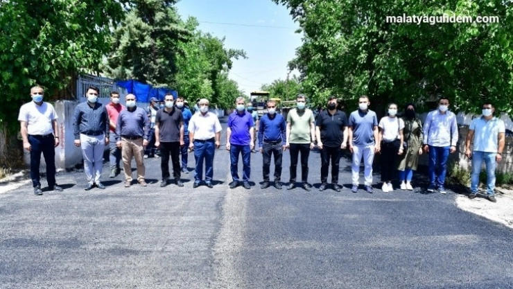 Çınar, yol yenileme hizmetlerini inceledi