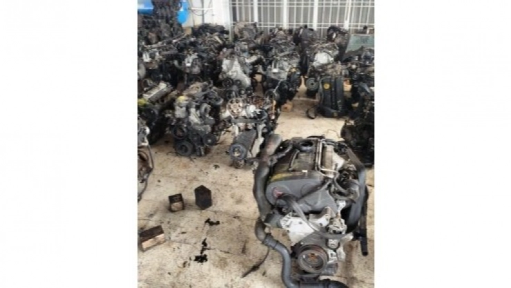 Çok Sayıda Gümrük Kaçağı Araç Motoru Ele Geçirildi