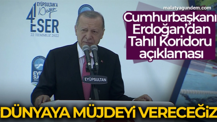 Cumhurbaşkanı Erdoğan'dan Tahıl Koridoru açıklaması