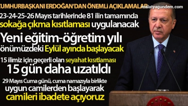 Cumhurbaşkanı Erdoğan'dan önemli açıklamalar