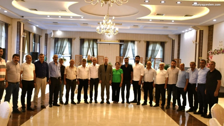 Doğanşehir Muhtarları MAGİNDER Başkanı Karademir'le bir araya geldi