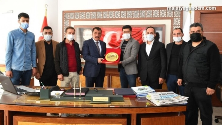 Esnaflarından Başkan Gürkan'a teşekkür ziyareti