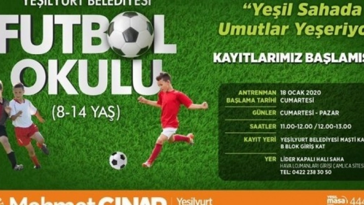 Futbol Okulu Kayıtları Başladı