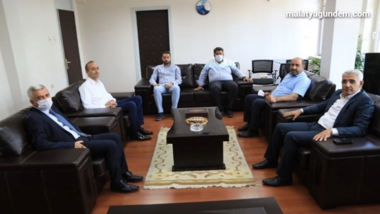 Güder'den müdür Kutlu'ya ziyaret