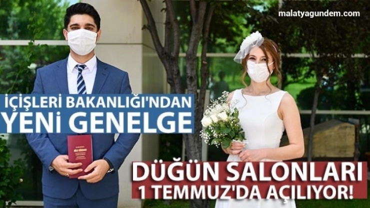 İçişleri Bakanlığı'ndan düğünler için  yeni genelge