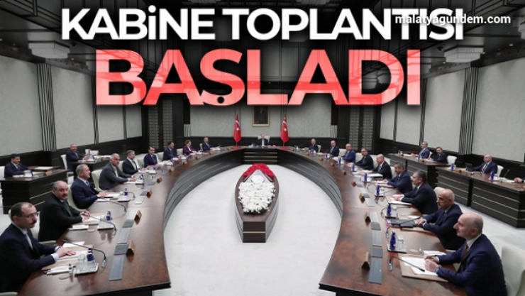 Kabine toplantısı başladı