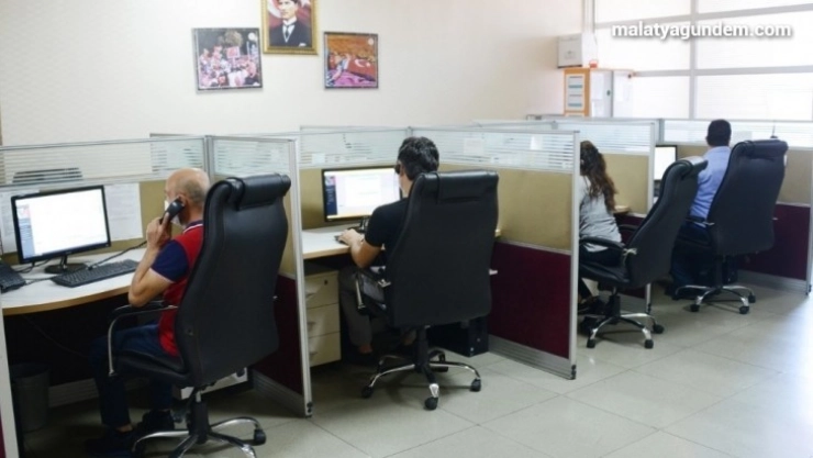Malatya Büyükşehir çağrı merkezi 700 isteğe cevap veriyor