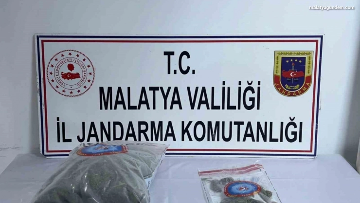 Malatya'da 3 kilo 348 gram kubar esrar ele geçirildi