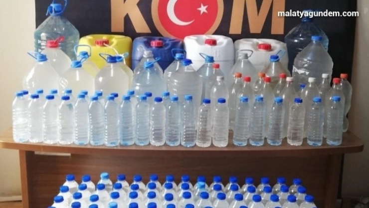 318 litre sahte içki ele geçirildi