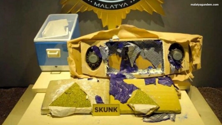 Malatya'da 6 kilo 250 gram skunk ele geçirildi
