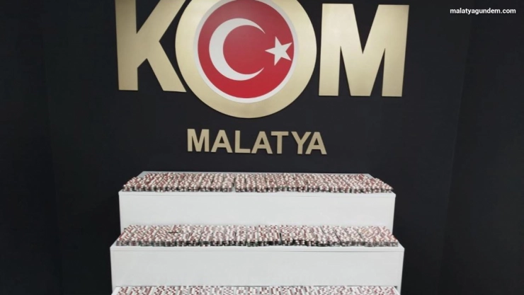 Malatya'da 8 binin üzerinde sentetik hap ele geçirildi
