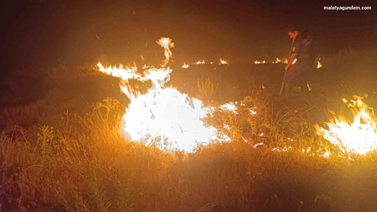 Malatya'da bahçe yangını