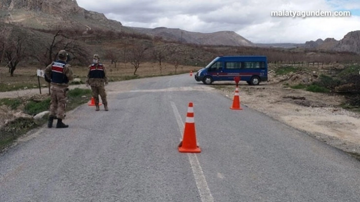Malatya'da bir mahalle ve mezra karantinaya alındı