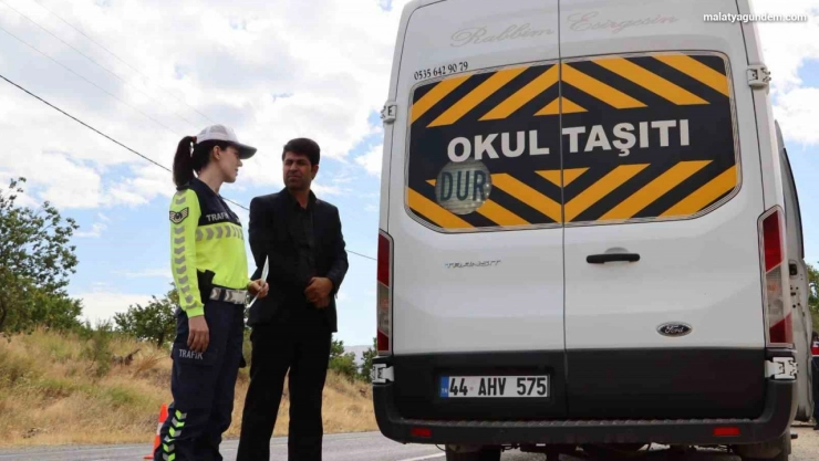 Malatya'da okul servislerine sıkı denetim