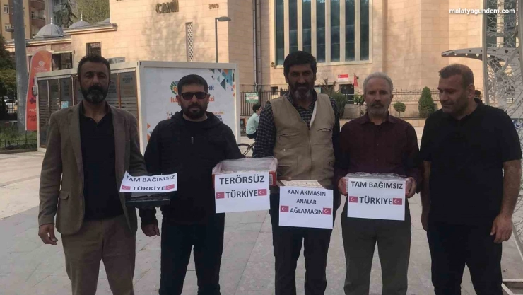 Malatya'da PKK'nın fesih kararına destek