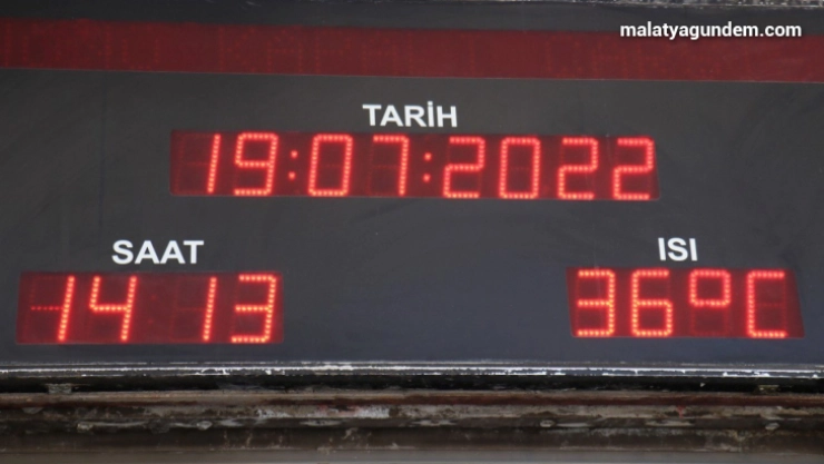 Malatya'da termometreler 36 dereceyi gösterdi