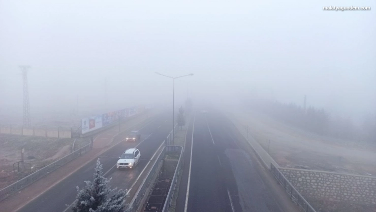 Malatya'da yoğun sis etkili oluyor