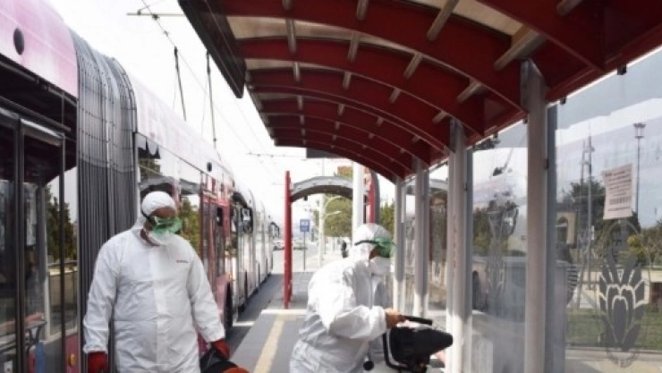 Toplu Taşıma Araçlarına Her Gün Dezenfekte