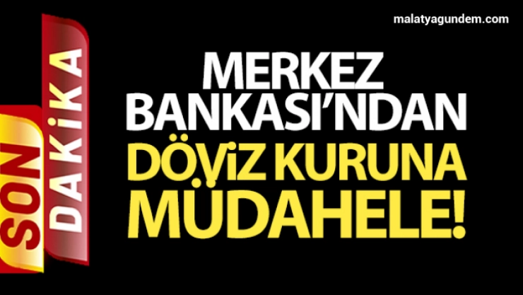 Merkez Bankası'ndan döviz kuruna müdahale
