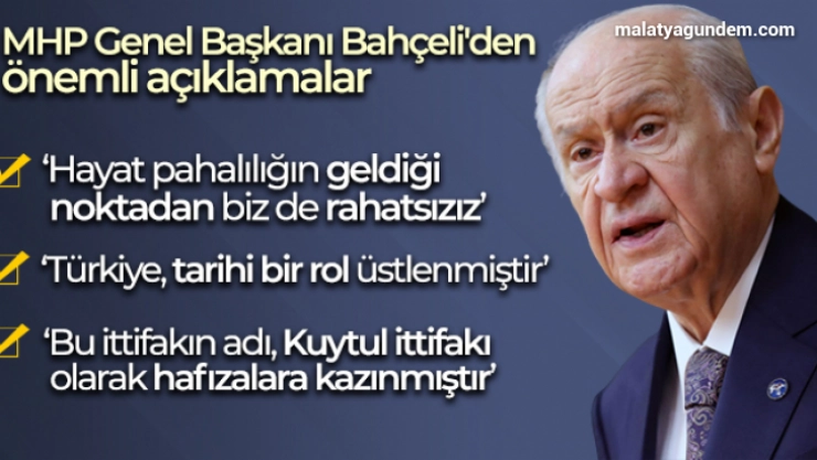 MHP Genel Başkanı Bahçeli'den önemli açıklamalar