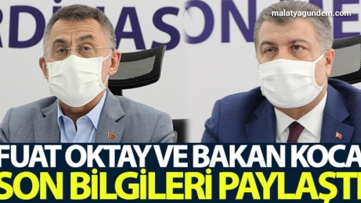 Oktay ve Bakan Koca depremle ilgili son bilgileri paylaştI