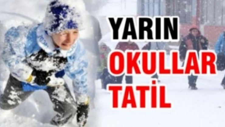 Okullara Kar Tatili