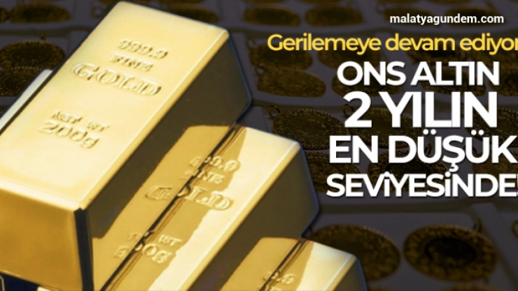 Ons altın 2 yılın en düşük seviyesinde