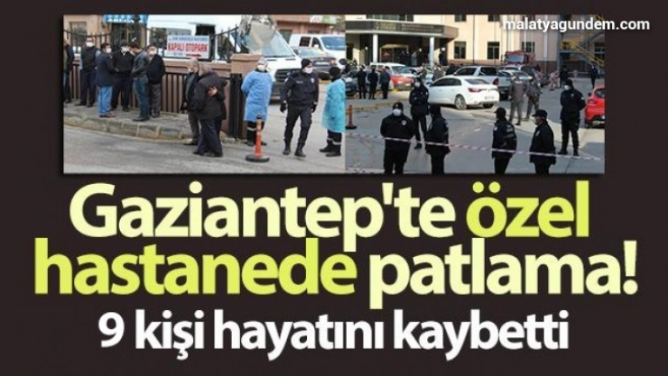 Özel hastanede oksijen tüpü patladı