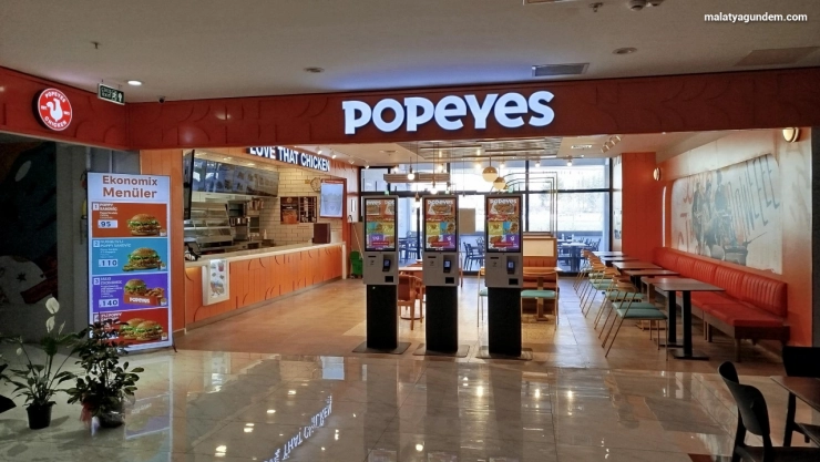 Popeyes, Malatya Cıty Outlet Avm'de  Hizmete Açıldı
