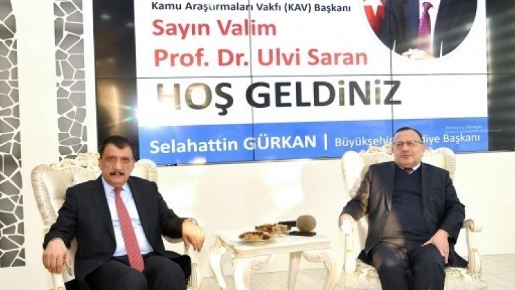 Saran'dan Başkan Gürkan'a Ziyaret