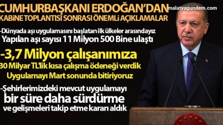 Şehirlerimizdeki mevcut uygulamayı bir süre daha sürdürme kararı aldık