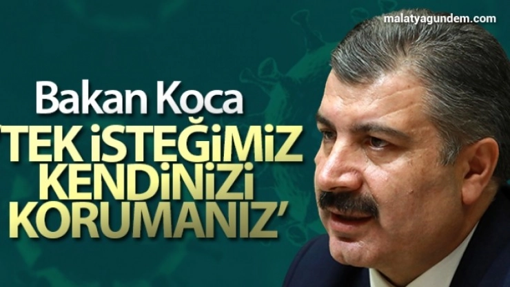 Sizden tek isteğimiz virüsten kendinizi korumanız