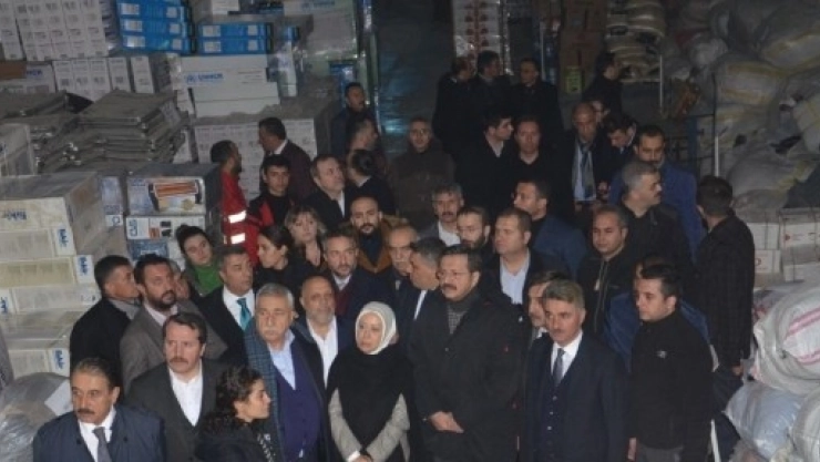  Yardım Deposu Ziyaret Edildi
